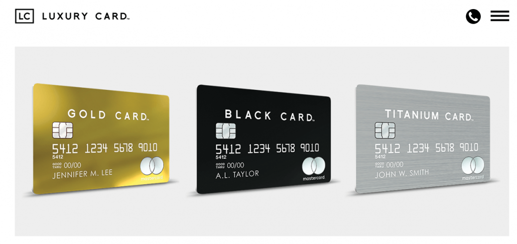 Luxury card affiliate program